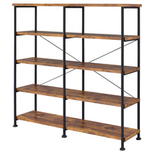 Load image into Gallery viewer, Analiese 4-shelf Open Bookcase Antique Nutmeg
