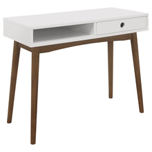 Load image into Gallery viewer, Bradenton 1-drawer Writing Desk White and Walnut
