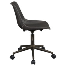 Load image into Gallery viewer, Carnell Adjustable Height Office Chair with Casters Brown and Rustic Taupe
