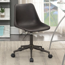 Load image into Gallery viewer, Carnell Adjustable Height Office Chair with Casters Brown and Rustic Taupe
