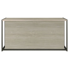 Load image into Gallery viewer, Loomis 4-drawer Rectangular Office Desk Whitewashed Grey and Gunmetal
