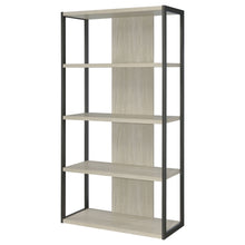 Load image into Gallery viewer, Loomis 4-shelf Bookcase Whitewashed Grey
