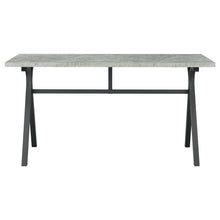 Load image into Gallery viewer, Tatum Rectangular Writing Desk Cement and Gunmetal
