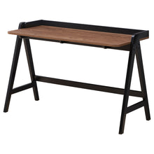 Load image into Gallery viewer, Raul Writing Desk Walnut and Black with USB ports
