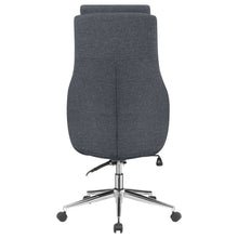 Load image into Gallery viewer, Cruz Upholstered Office Chair with Padded Seat Grey and Chrome
