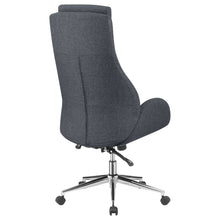 Load image into Gallery viewer, Cruz Upholstered Office Chair with Padded Seat Grey and Chrome
