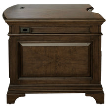 Load image into Gallery viewer, Hartshill Executive Desk with File Cabinets Burnished Oak
