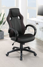 Load image into Gallery viewer, Carlos Arched Armrest Upholstered Office Chair Black
