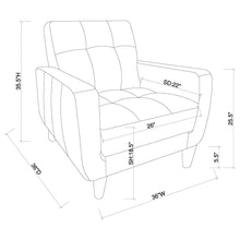 Load image into Gallery viewer, Aaron Padded Seat Accent Chair Black
