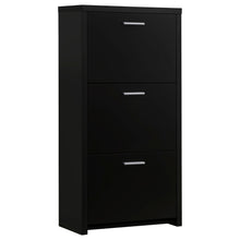 Load image into Gallery viewer, Vivian 3-drawer Shoe Cabinet Black
