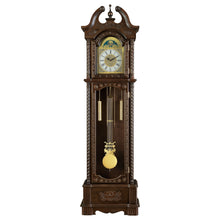 Load image into Gallery viewer, Cedric Grandfather Clock with Chime Golden Brown
