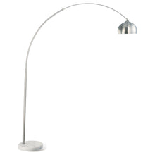 Load image into Gallery viewer, Krester Arched Floor Lamp Brushed Steel and Chrome
