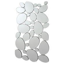 Load image into Gallery viewer, Topher Pebble-Shaped Decorative Mirror Silver
