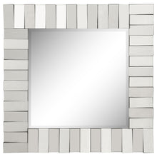 Load image into Gallery viewer, Tanwen Square Wall Mirror with Layered Panel Silver
