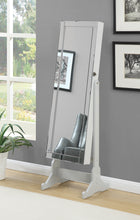 Load image into Gallery viewer, Yvonne Storage Jewelry Cheval Mirror Grey
