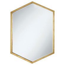 Load image into Gallery viewer, Bledel Hexagon Shaped Wall Mirror Gold
