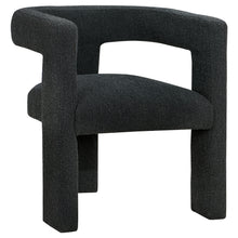Load image into Gallery viewer, Petra Boucle Upholstered Accent Side Chair Black
