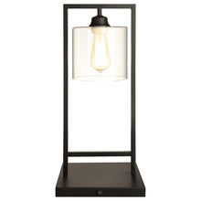 Load image into Gallery viewer, Shoto Glass Shade Table Lamp Black
