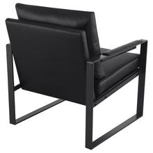 Load image into Gallery viewer, Rosalind Upholstered Track Arms Accent Chair Black and Gummetal

