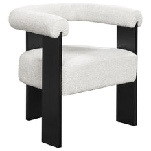 Load image into Gallery viewer, Ramona Boucle Upholstered Accent Side Chair Cream and Black
