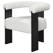 Load image into Gallery viewer, Ramona Boucle Upholstered Accent Side Chair Cream and Black

