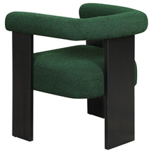 Load image into Gallery viewer, Ramona Boucle Upholstered Accent Side Chair Green and Black
