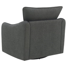 Load image into Gallery viewer, Madia Boucle Upholstered Swivel Glider Chair Charcoal Grey

