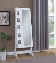 Load image into Gallery viewer, Doyle Jewelry Cheval Mirror with Picture Frames White
