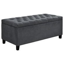 Load image into Gallery viewer, Samir Lift Top Storage Bench Charcoal

