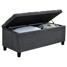 Load image into Gallery viewer, Samir Lift Top Storage Bench Charcoal
