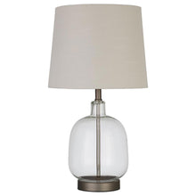 Load image into Gallery viewer, Costner Empire Table Lamp Beige and Clear
