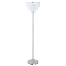 Load image into Gallery viewer, Anya Metal Base Floor Lamp Chrome and Crystal
