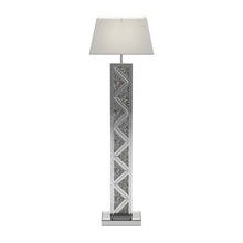 Load image into Gallery viewer, Carmen Geometric Base Floor Lamp Silver
