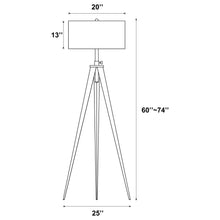 Load image into Gallery viewer, Harrington Tripod Legs Floor Lamp White and Black
