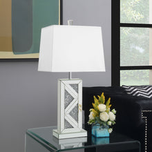 Load image into Gallery viewer, Carmen Geometric Base Table Lamp Silver
