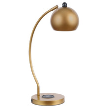 Load image into Gallery viewer, Andreas Dome Shade Table Lamp Gold

