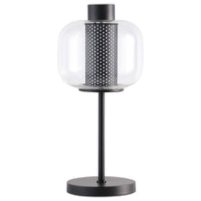 Load image into Gallery viewer, Ingrid Glass Shade Bedside Table Lamp Black
