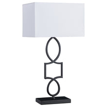 Load image into Gallery viewer, Leorio Rectangular Shade Table Lamp White and Black
