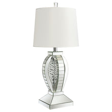 Load image into Gallery viewer, Klein Table Lamp with Drum Shade White and Mirror
