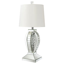 Load image into Gallery viewer, Klein Table Lamp with Drum Shade White and Mirror
