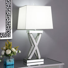 Load image into Gallery viewer, Dominick Table Lamp with Rectange Shade White and Mirror
