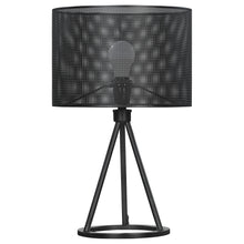 Load image into Gallery viewer, Chapin Metal Mesh Shade Table Lamp Matte Black
