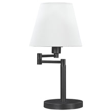 Load image into Gallery viewer, Colombe Rotatable Frame Table Lamp Off White and Matte Black
