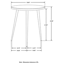 Load image into Gallery viewer, Acheson Round Accent Table White and Gold

