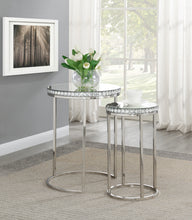 Load image into Gallery viewer, Addison 2-piece Round Nesting Table Silver
