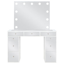 Load image into Gallery viewer, Regina Makeup Vanity Table Set with Lighting White
