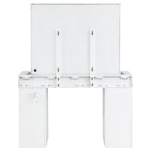 Load image into Gallery viewer, Regina 3-piece Makeup Vanity Table Set Hollywood Lighting White and Mirror
