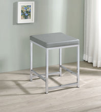 Load image into Gallery viewer, Umbridge Upholstered Square Padded Cushion Vanity Stool
