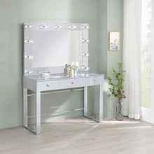 Load image into Gallery viewer, Umbridge 3-drawer Vanity Set with Lighting Chrome and White
