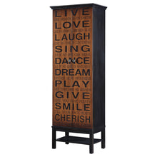 Load image into Gallery viewer, Lovegood 2-door Accent Cabinet Rich Brown and Black
